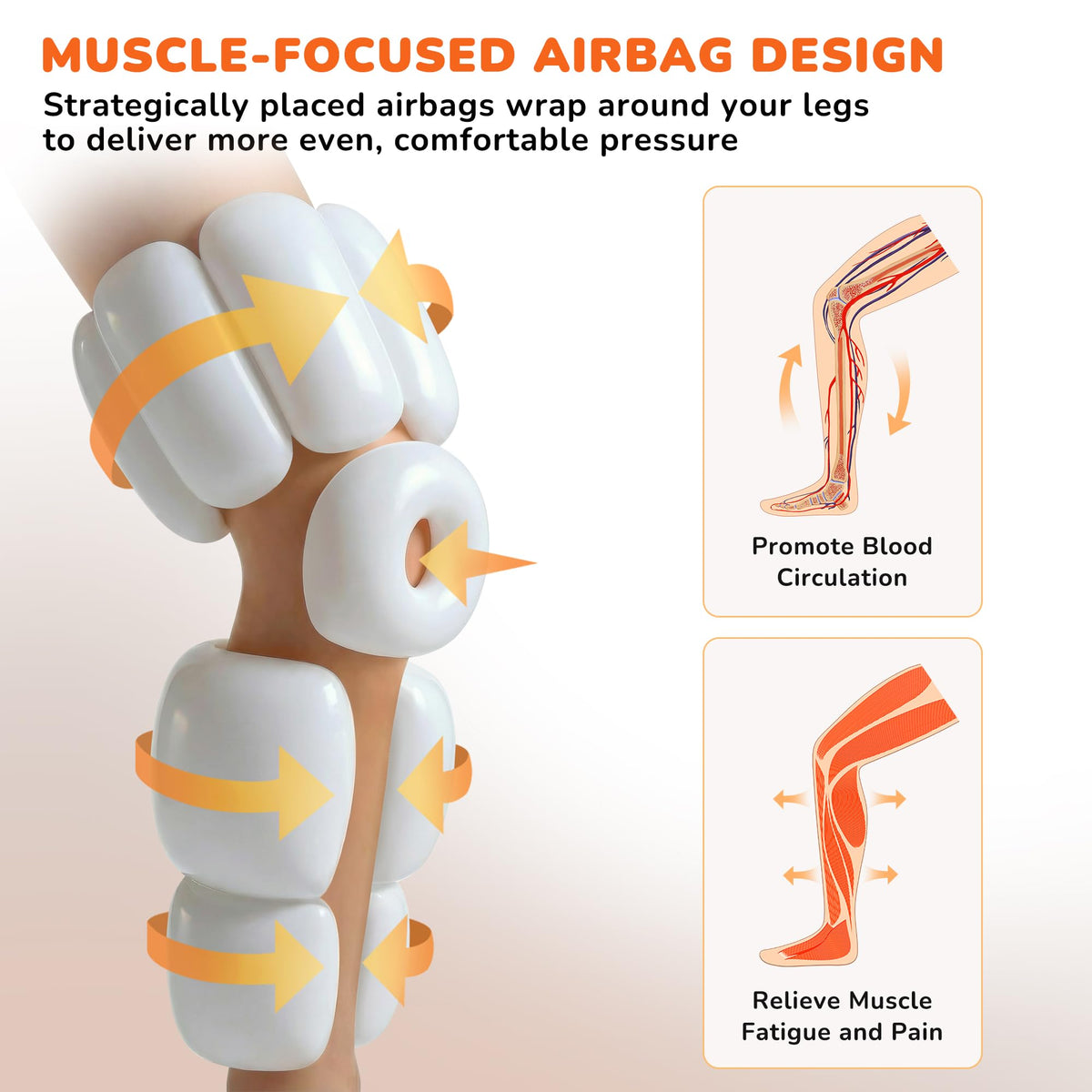 Air Compression Leg Massager with Heat K38113