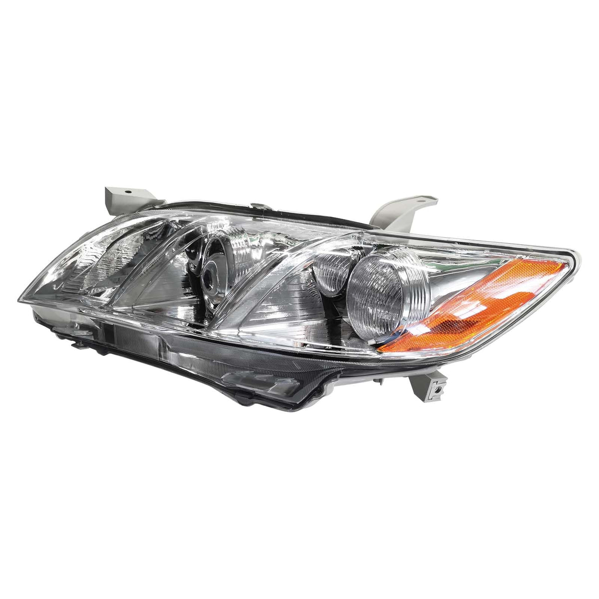 Chrome Clear Lens Projector Headlight Replacement Kit Pair of LH+RH J966