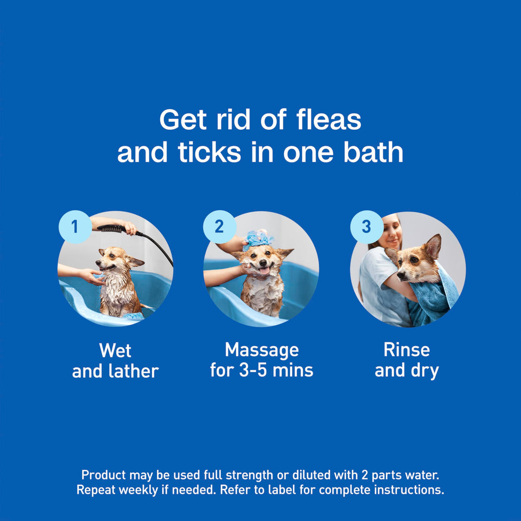 Flea & Tick Shampoo for Dogs 24 Ounces B707