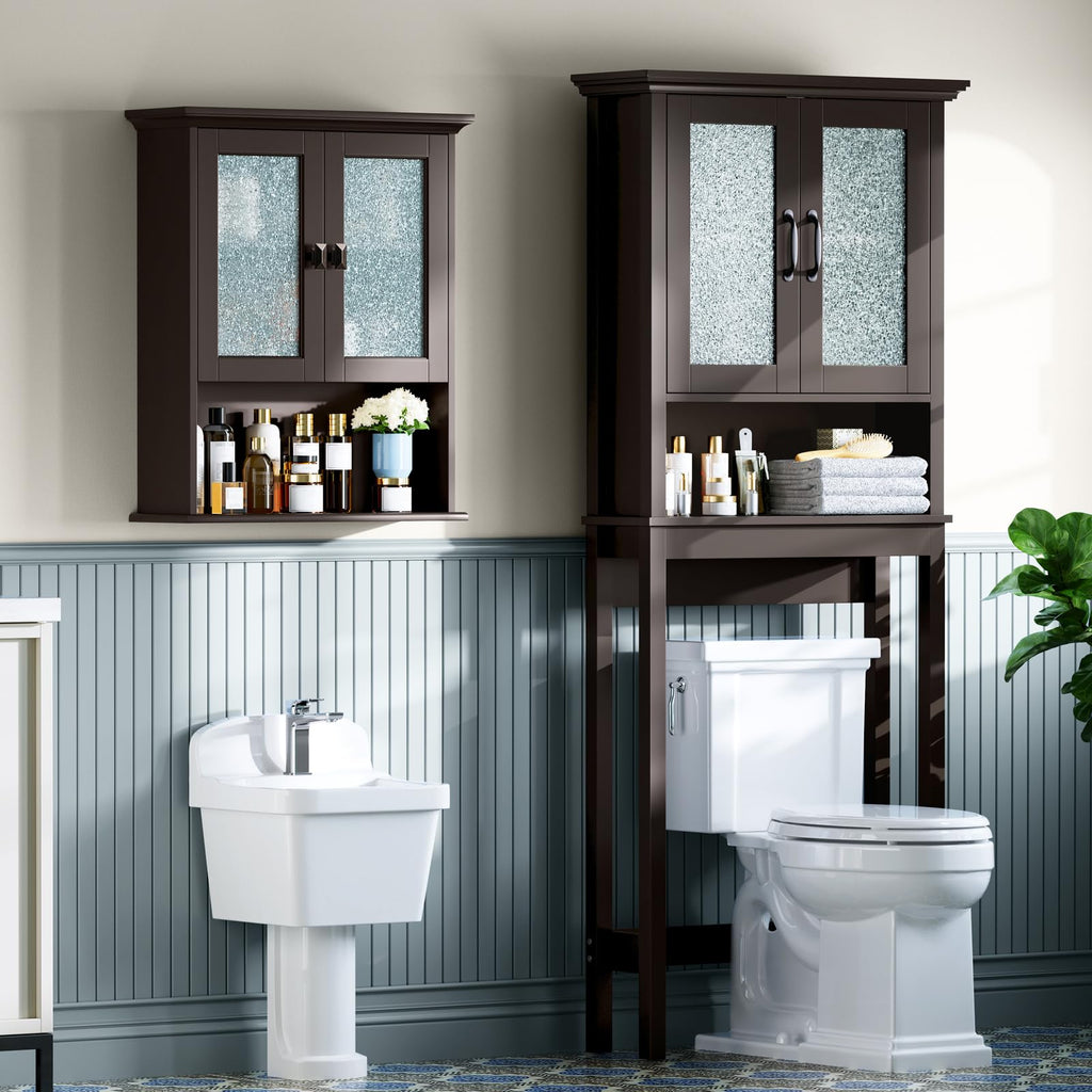 Wall Mount Bathroom Cabinet with Glass Door K105955