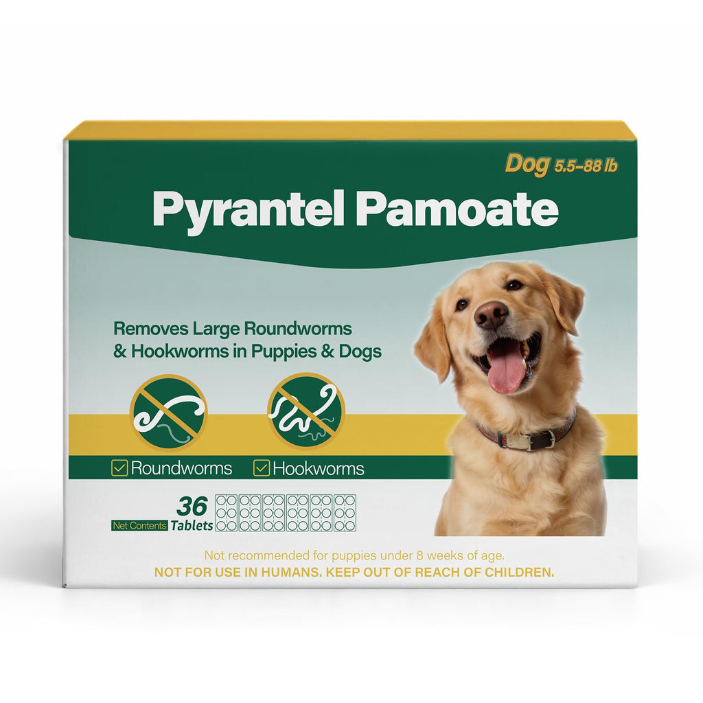 Chewable Pyrantel Pamoate Dog Dewormer 36 Tablets F901
