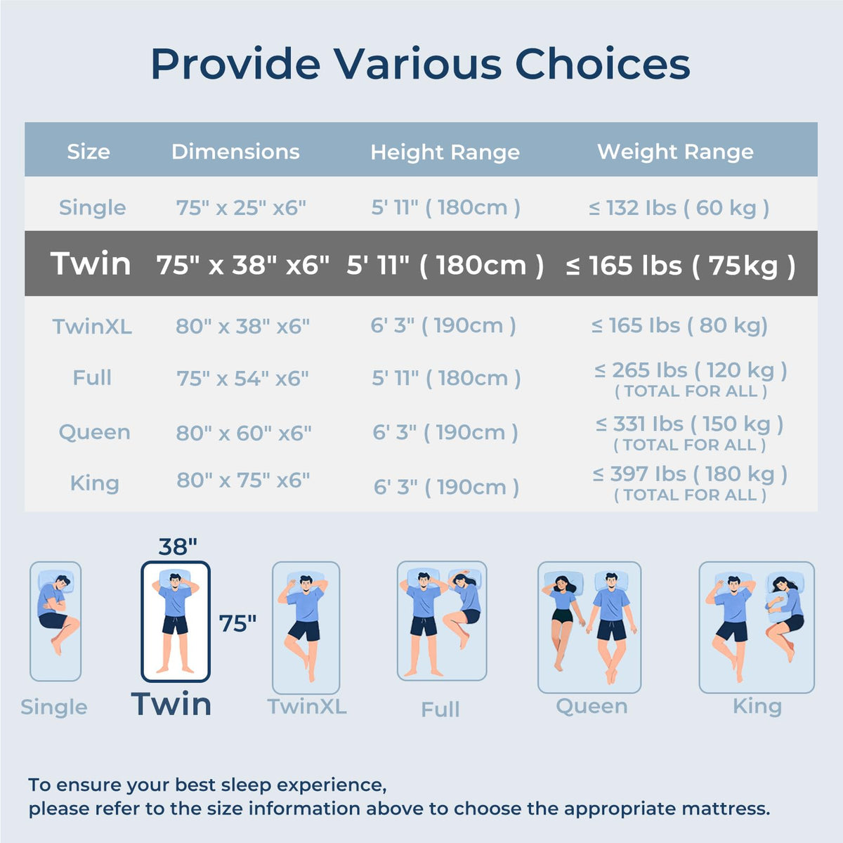 Foldable Mattress Medium Twin Size X533874