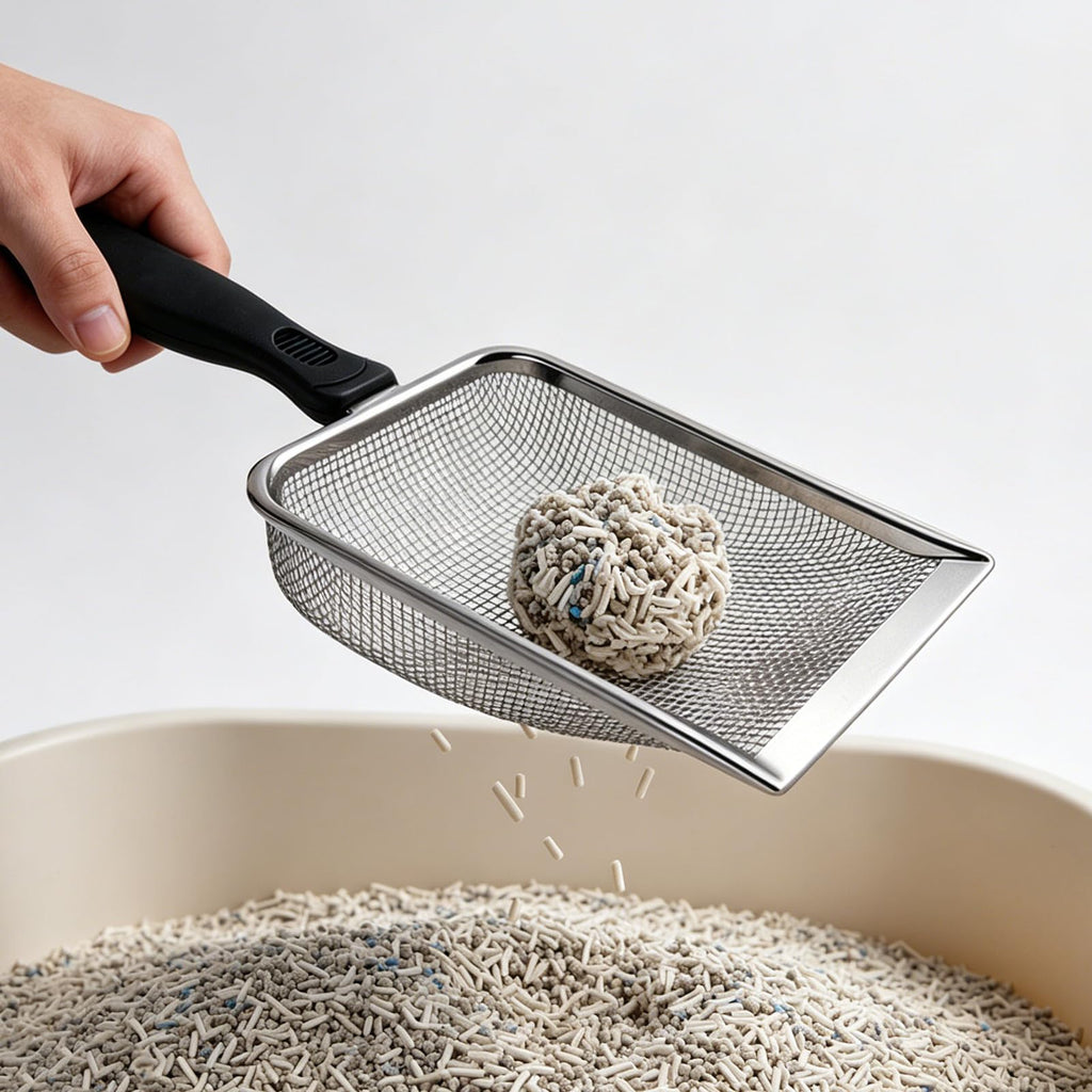 Stainless Steel Mesh Cat Litter Scoop 2.8mm Hole Y35743