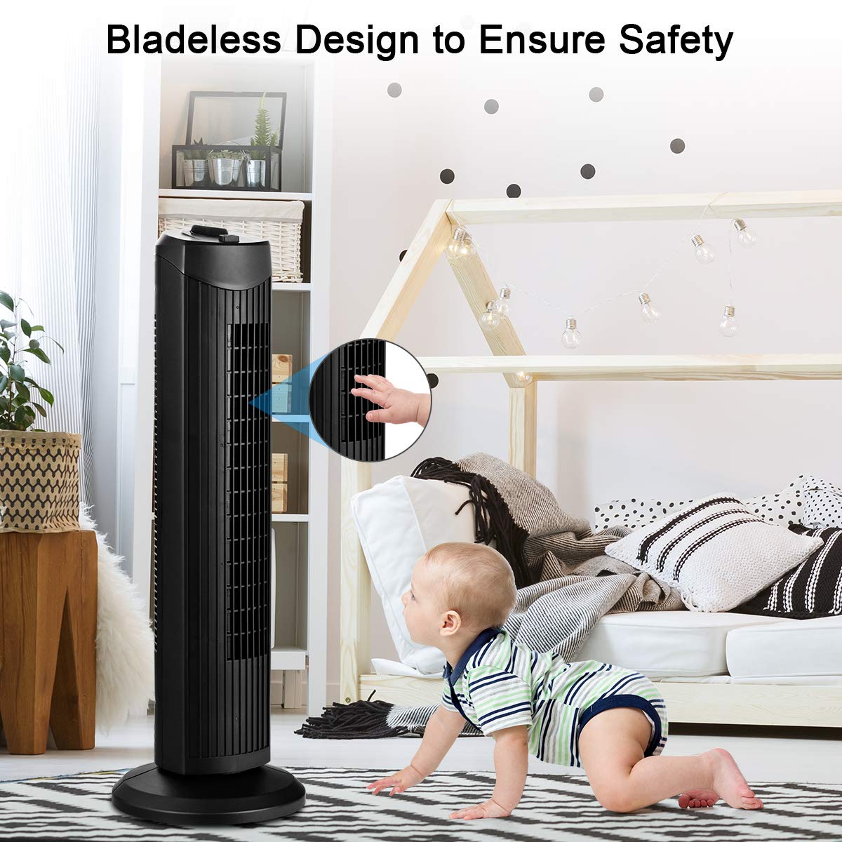 28-Inch Oscillating Tower Fan M79573