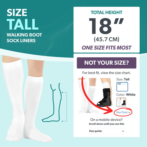 1 Pair White Tube Sock Liners G53896