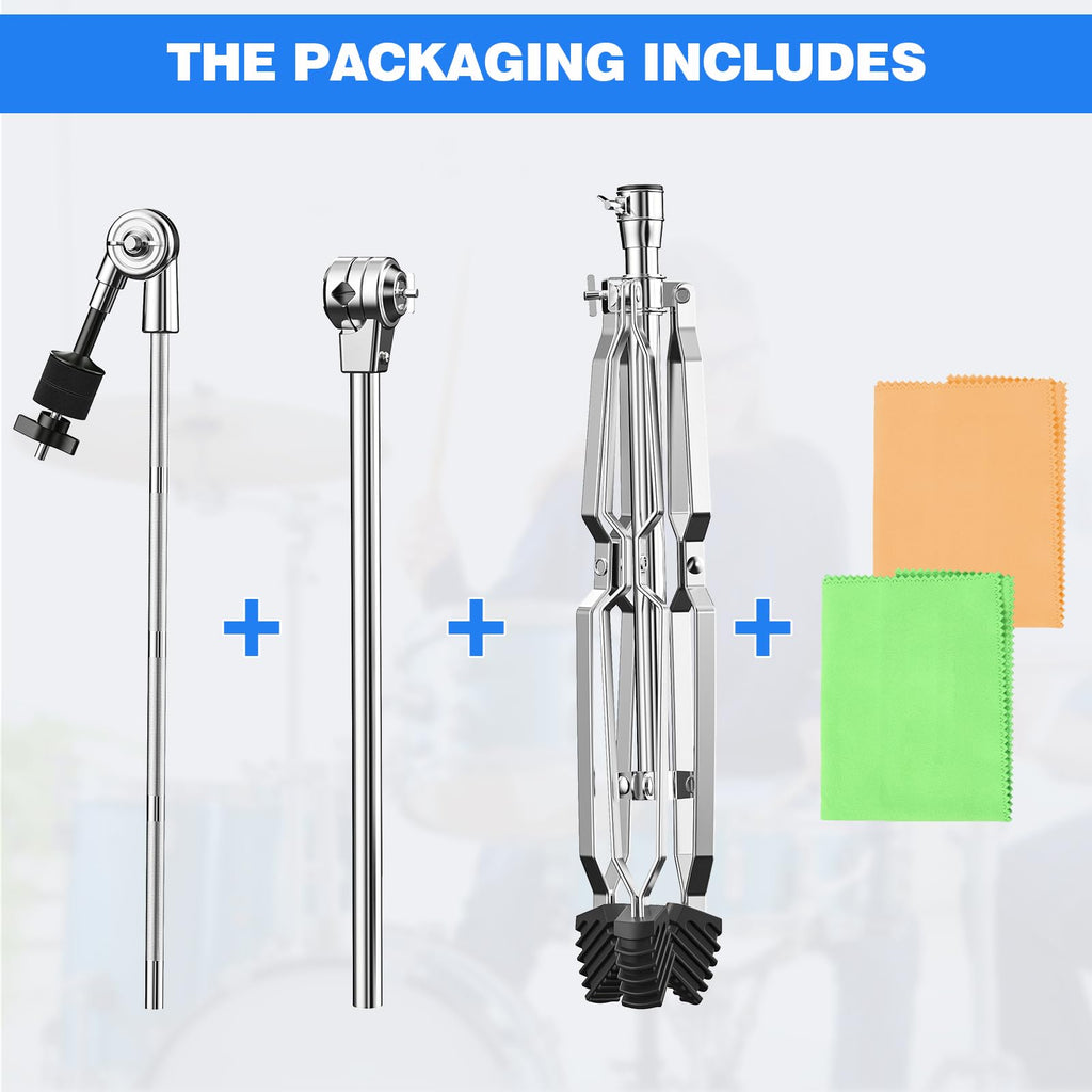 Adjustable Boom Cymbal Stand with Double Braced Legs X653