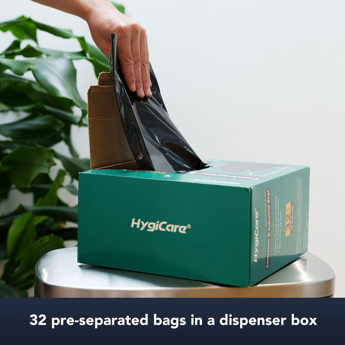 42 Gallon Extra Thick 3MIL Heavy Duty Bags with Tie Flaps, 32 Count U963
