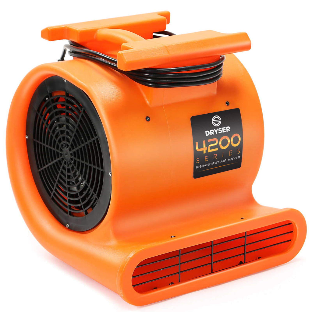 6pk 3 Speed 1 HP Orange Stackable Air Mover Floor Fan G262484