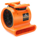 6pk 3 Speed 1 HP Orange Stackable Air Mover Floor Fan G262484