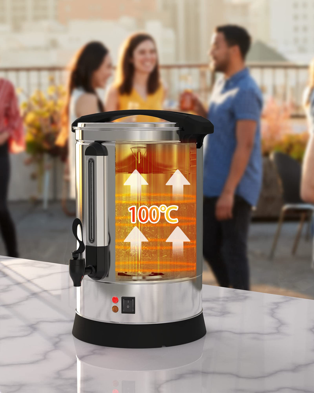 100 Cup Stainless Steel Electric Coffee Urn X561