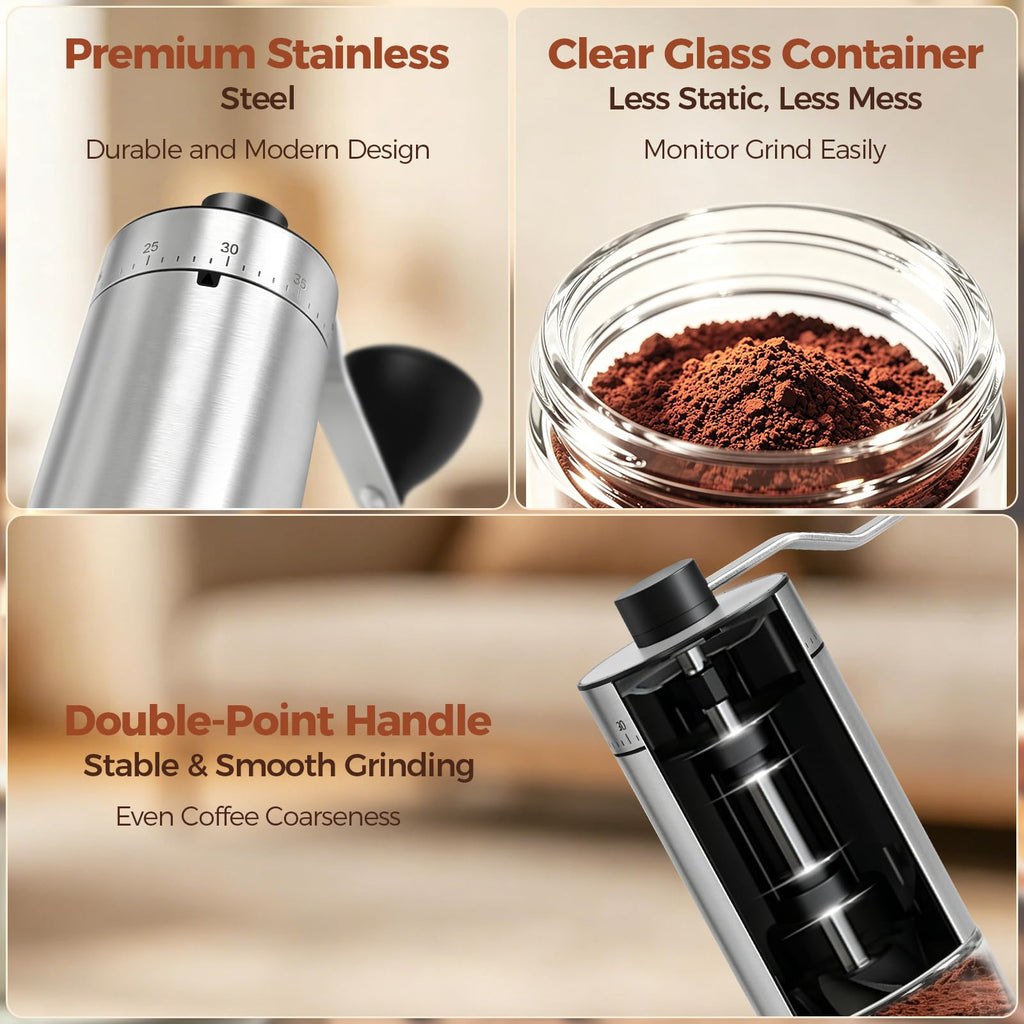 Manual Coffee Grinder with Ceramic Conical Burr K171