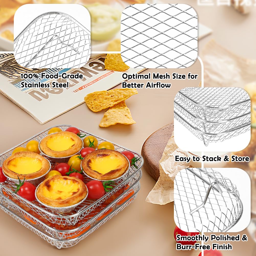7 inch Square Air Fryer Rack M104