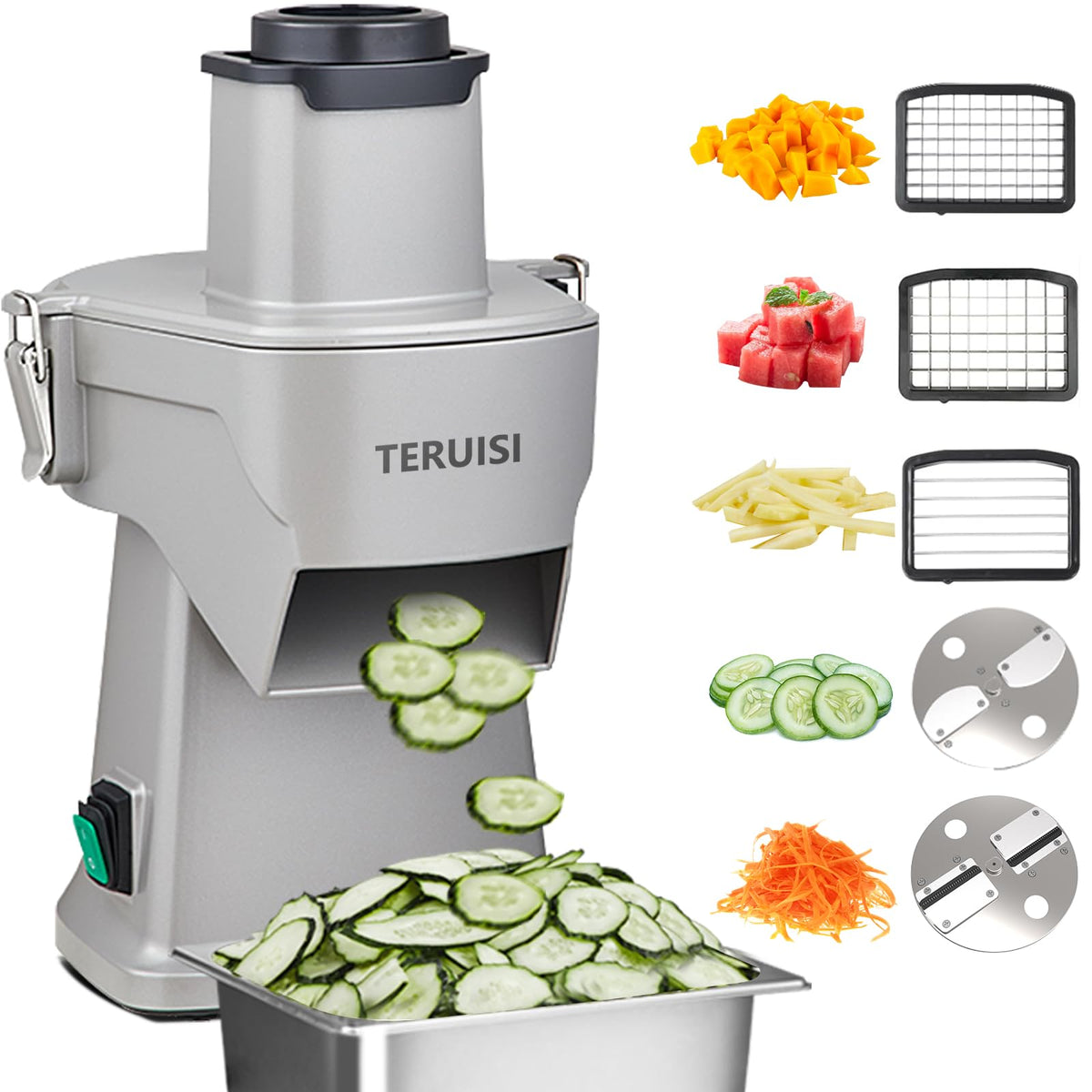 200W 4-In-1 Electric Vegetable Chopper Food Processor X785188