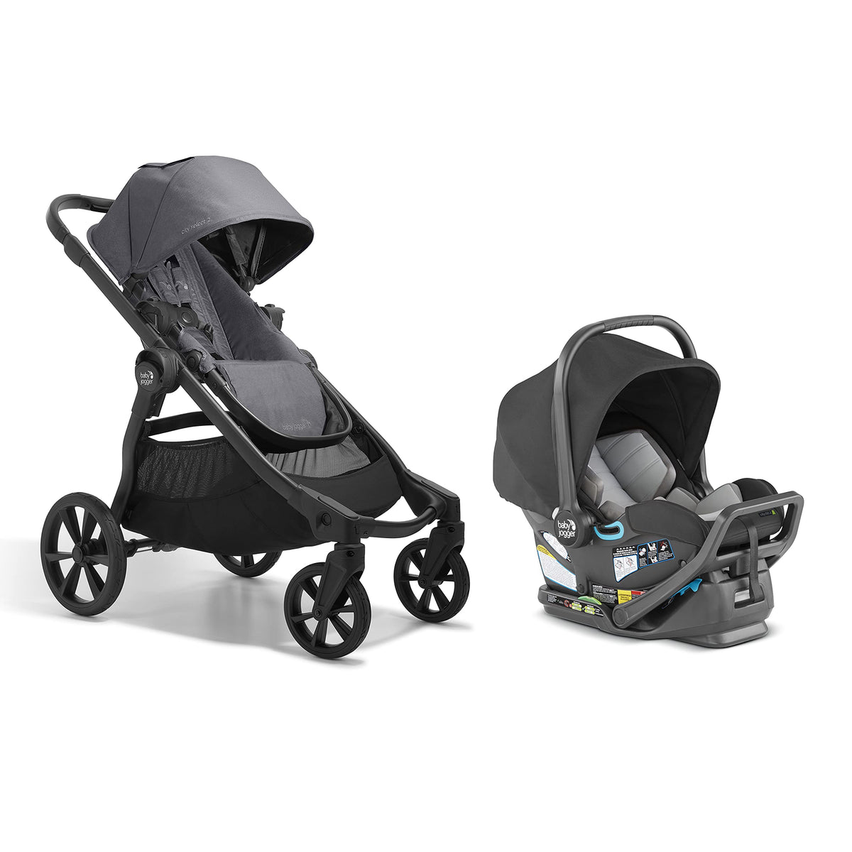 Single-to-Double Modular Travel System with Infant Car Seat W579
