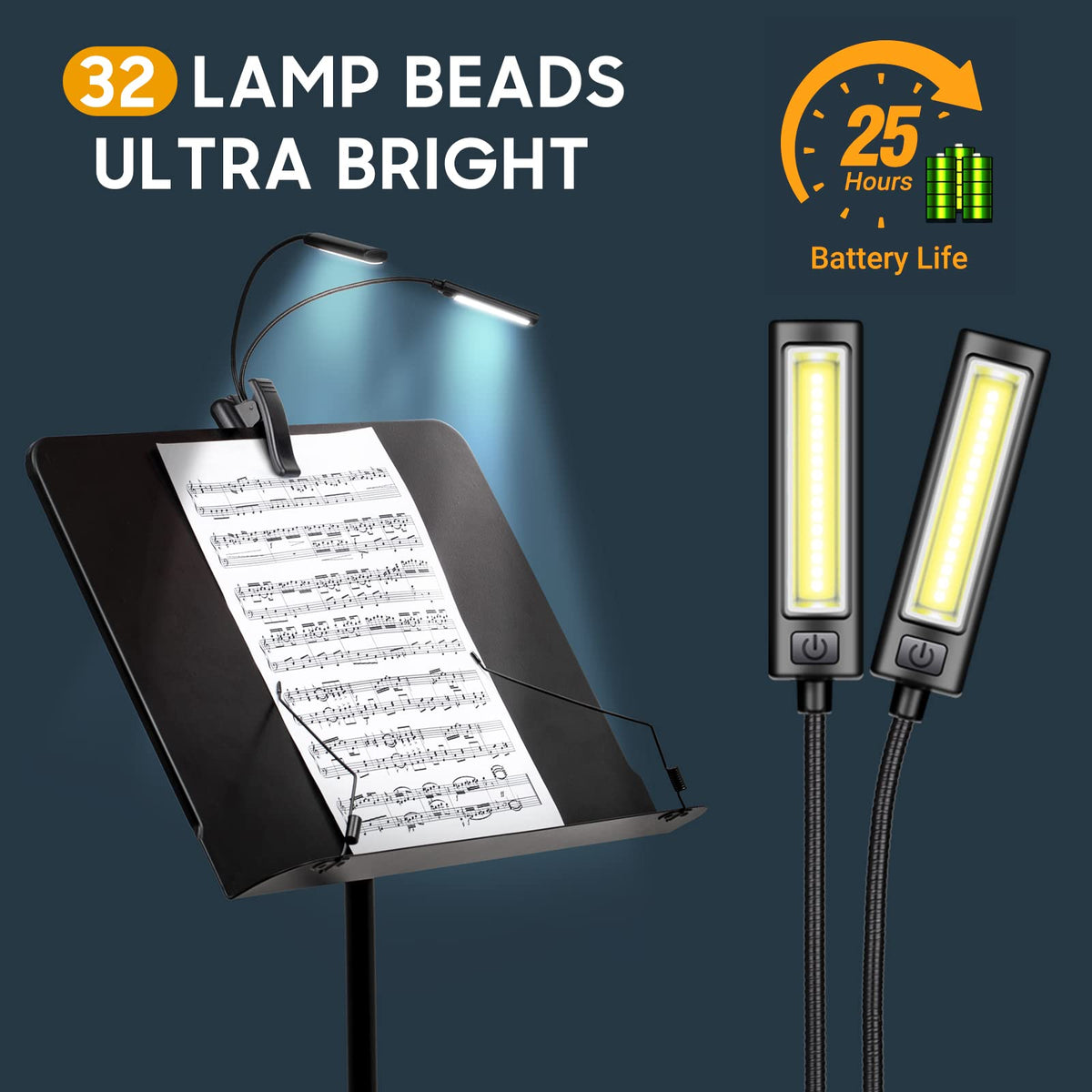 6 IN 1 Sheet Music Stand with Carrying Bag Metal Portable F3133