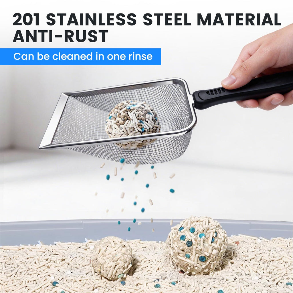 Stainless Steel Mesh Cat Litter Scoop 2.8mm Hole Y35743