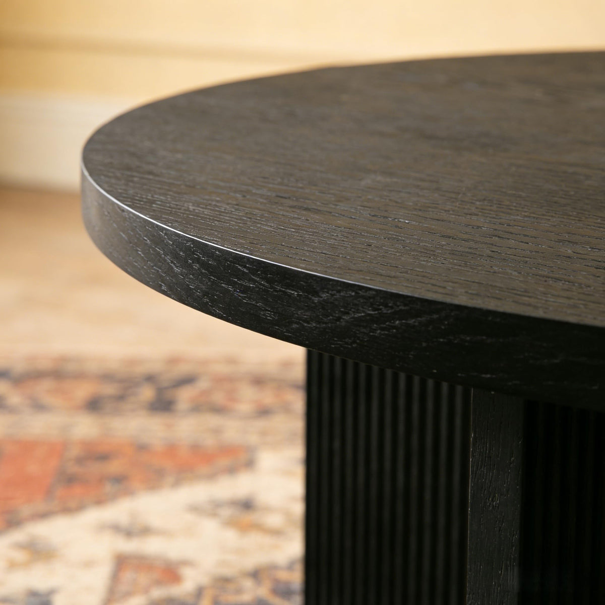 35" Wooden Round Coffee Table W2594