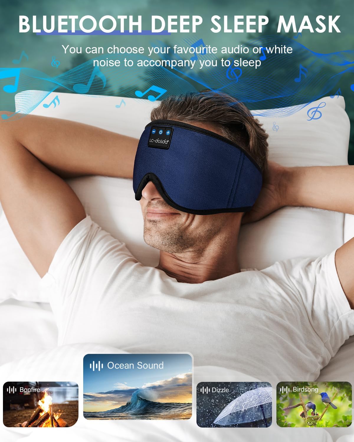 Sleep Mask with Bluetooth Headphones S6260