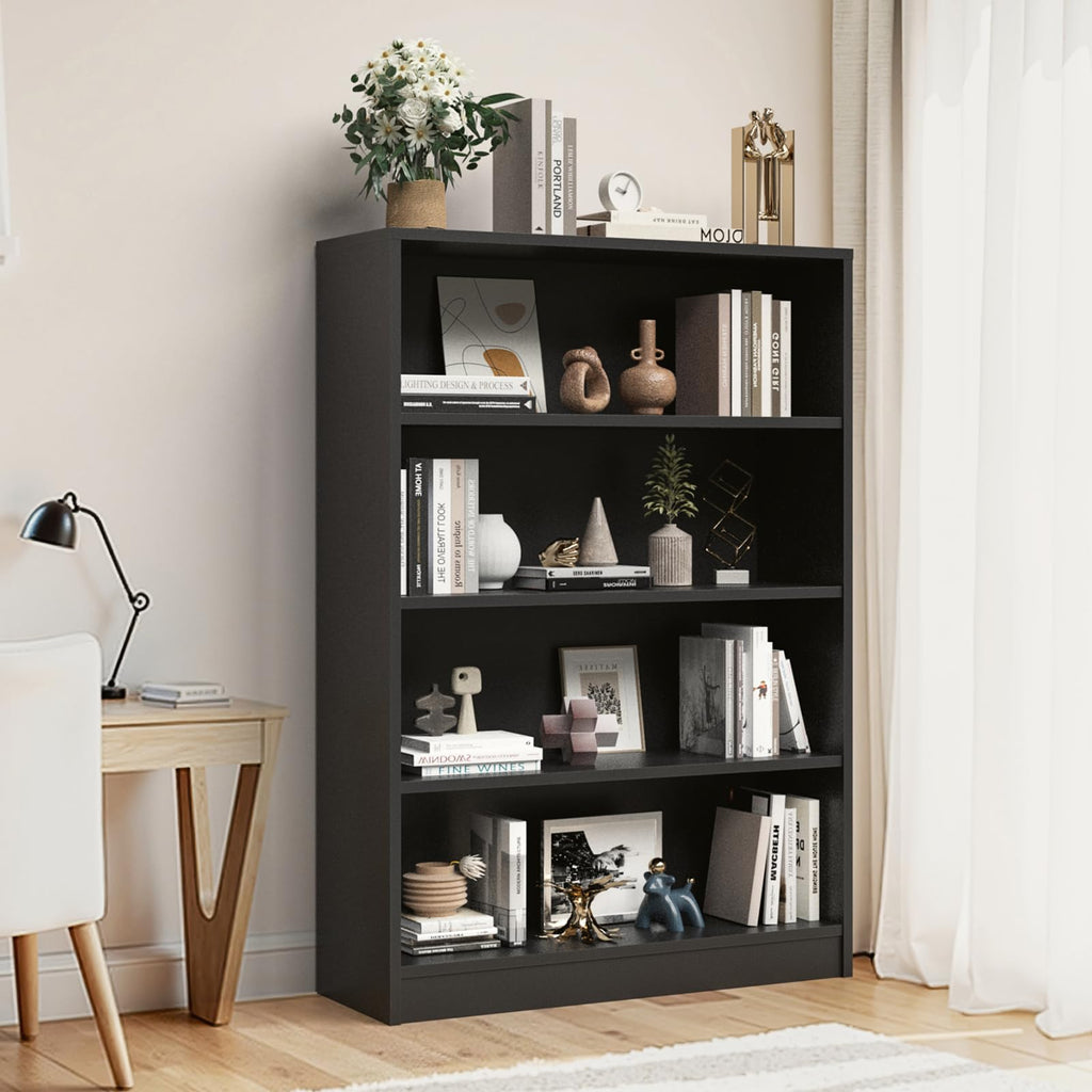 48 Inch 4-Shelf Wood Bookcase F104
