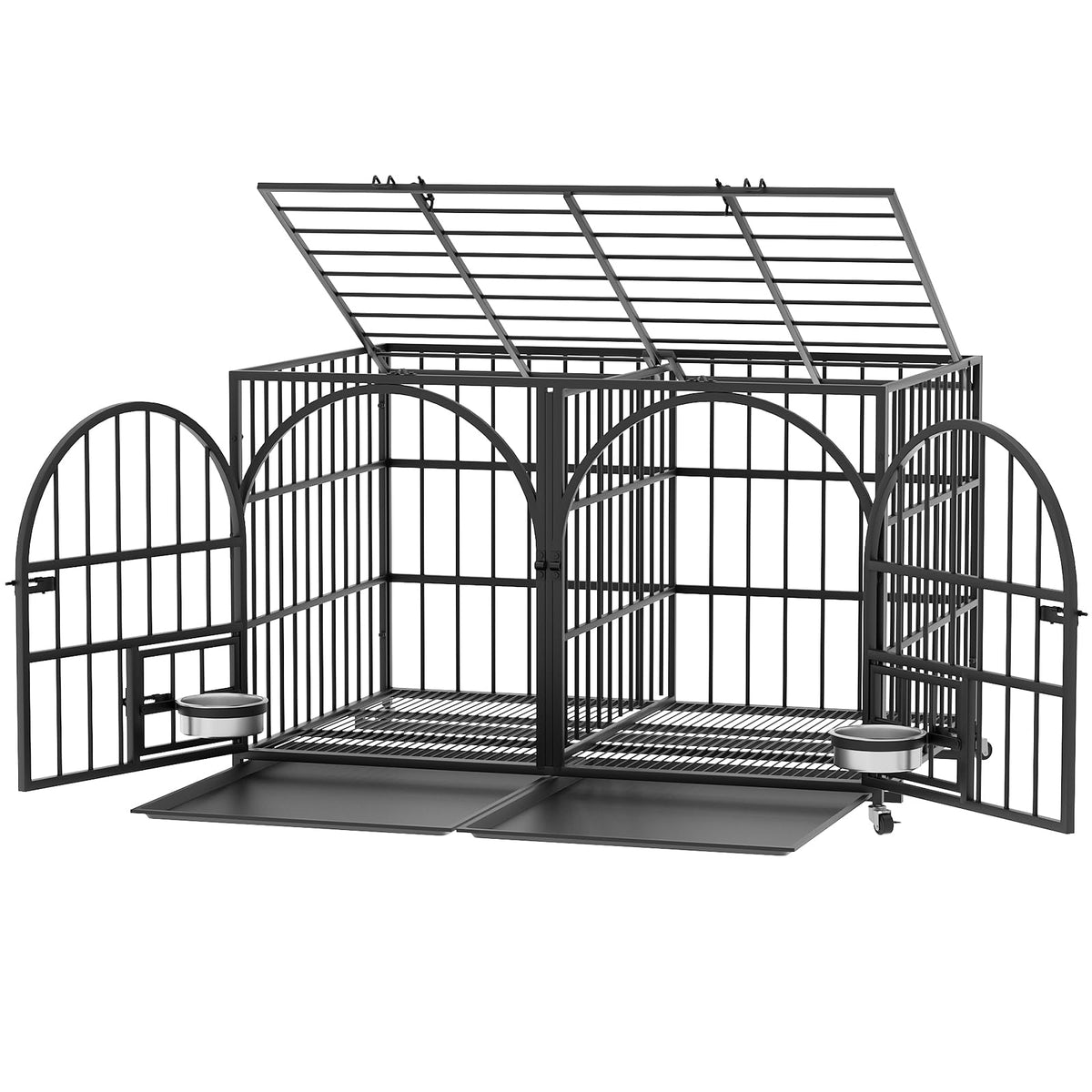 42" Heavy Duty Metal Dog Crate with Divider K561