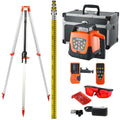 Red 360 Degree Self Leveling Rotary Laser Level Kit with Tripod D311880