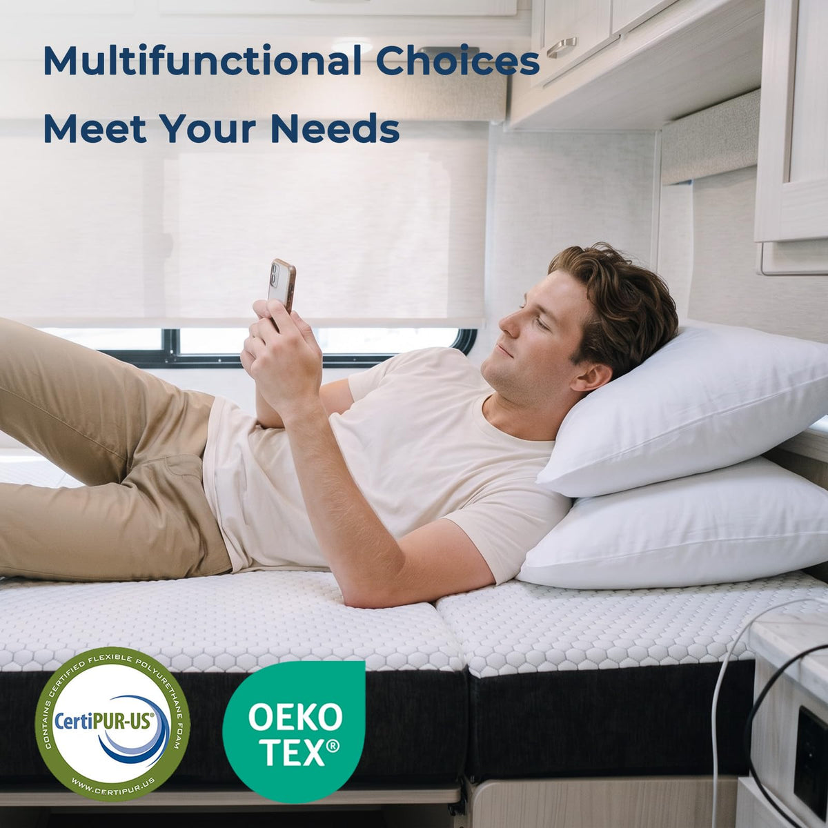 Foldable Mattress Medium Twin Size X533874