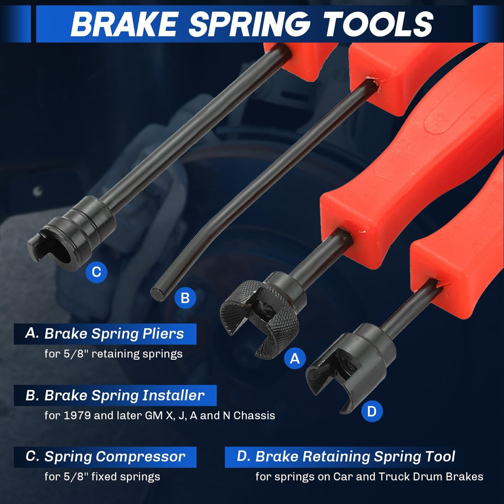 Heavy-Duty Disc Brake Caliper Tool & Drum Brake Tool P83559