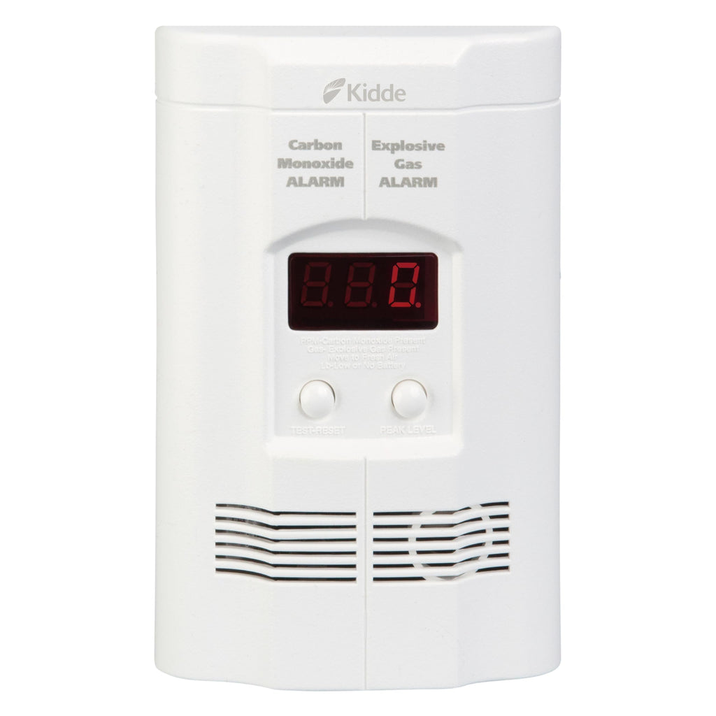 Carbon Monoxide & Explosive Gas Detector, Plug-in with Battery Backup E2198
