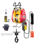 1100 lbs 1800W Portable Electric Hoist Winch with Wireless Remote Control L843309