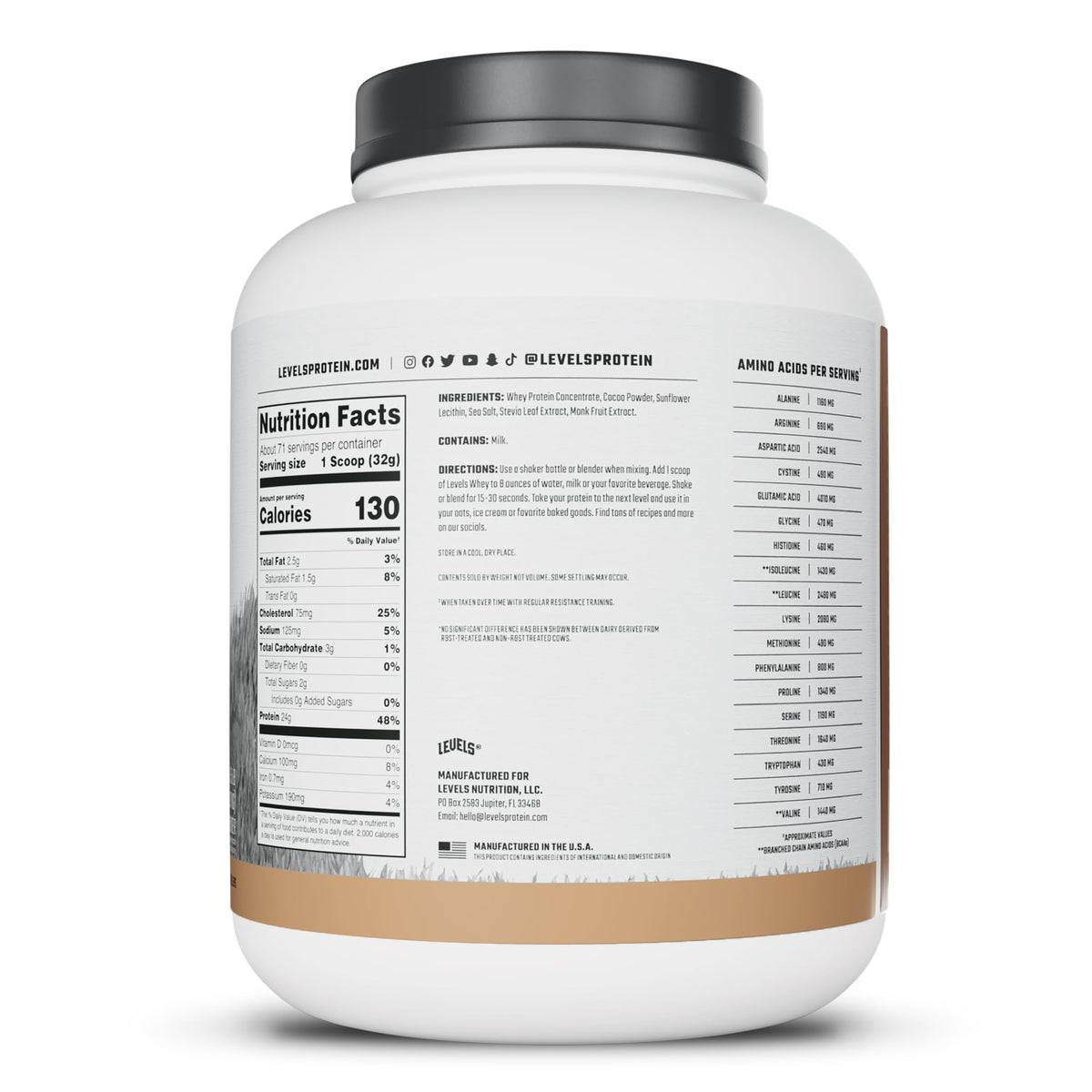 Whey Protein Powder Pure Chocolate 5LB S550075