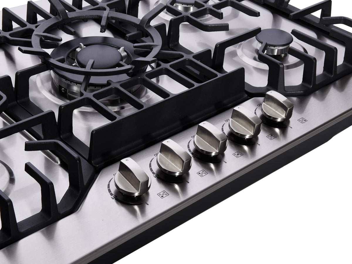 30 Inch Stainless Steel 5 Burners Gas Cooktop C970787
