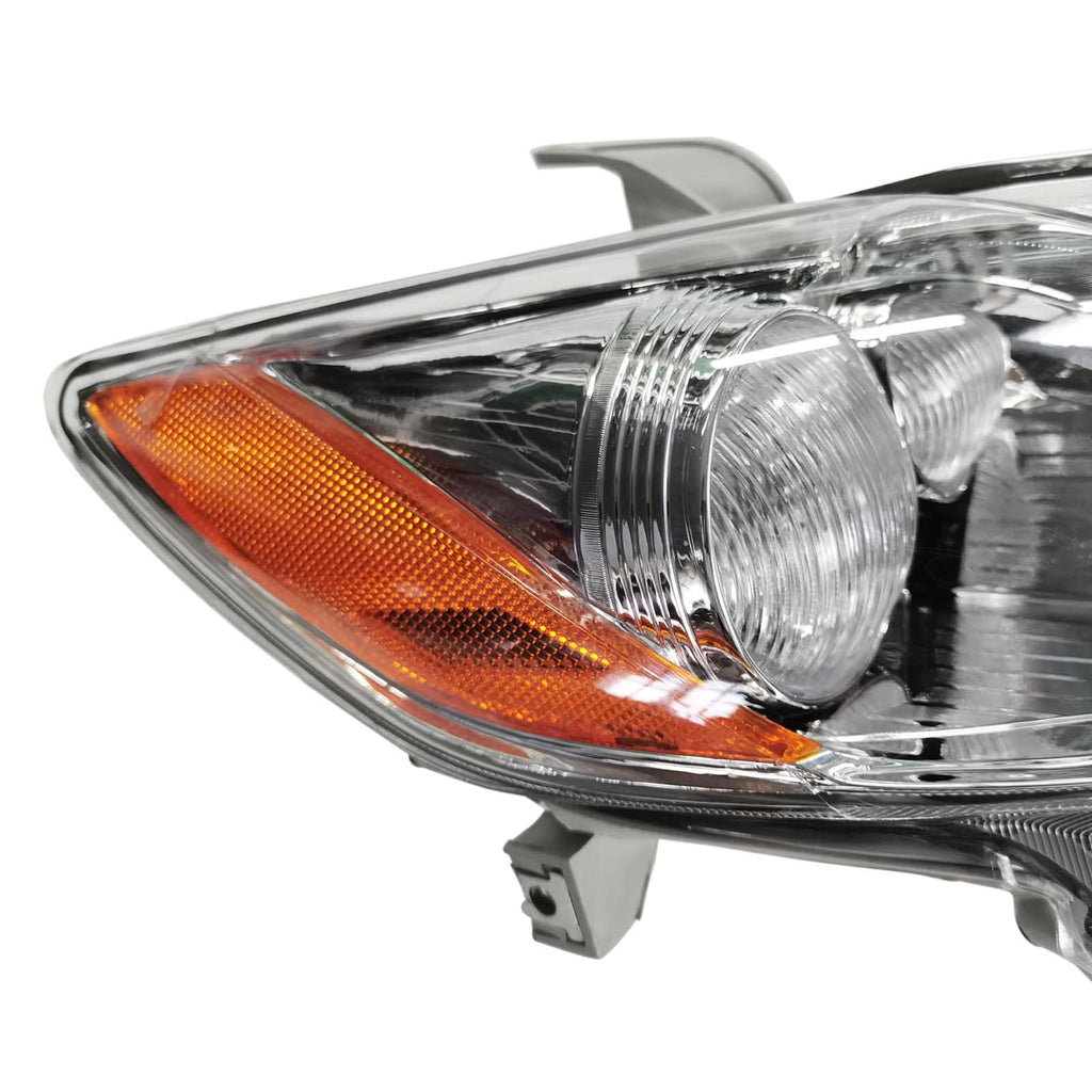 Chrome Clear Lens Projector Headlight Replacement Kit Pair of LH+RH J966