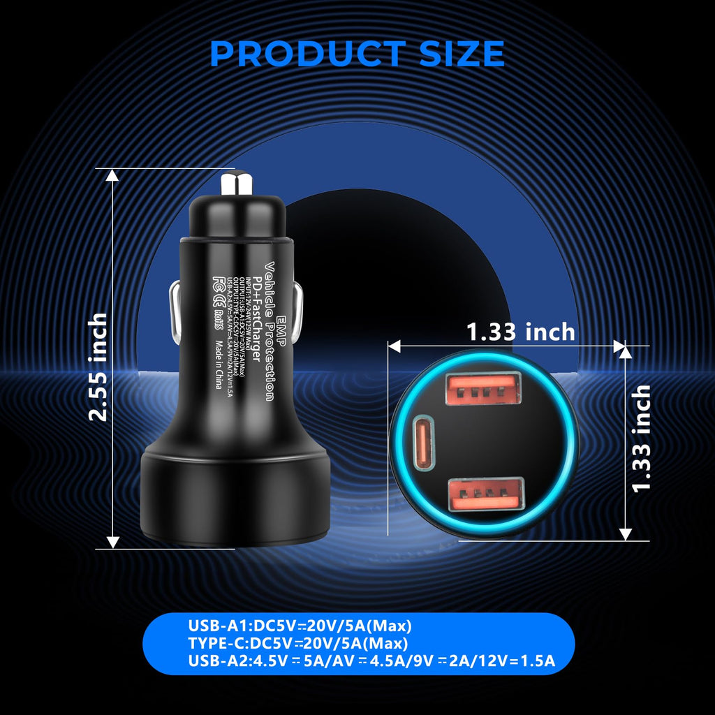 Vehicle Protection with USB Sockets for 12-Volt DC G296