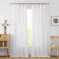 White Sheer Curtains 90 inches Long T821273