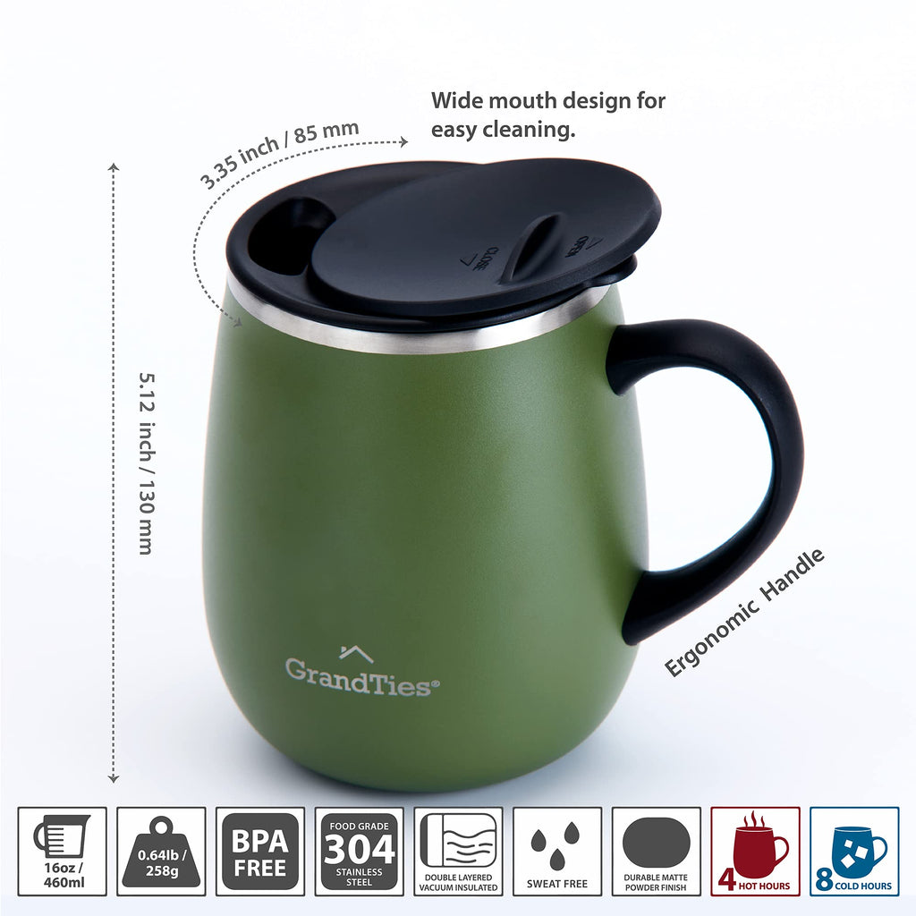 16 oz Insulated Stainless Steel Tumbler 2-Pack I35994