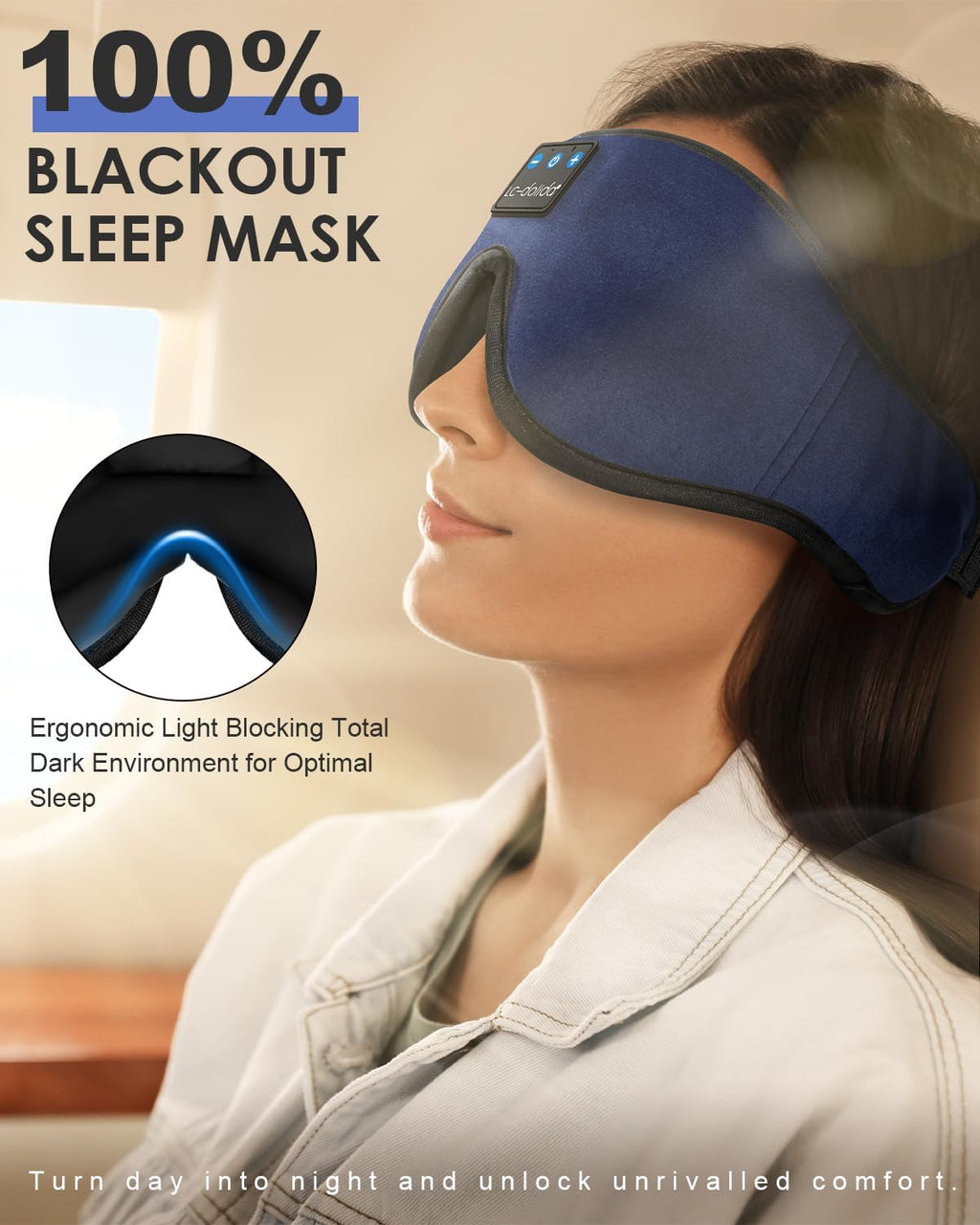 Sleep Mask with Bluetooth Headphones S6260