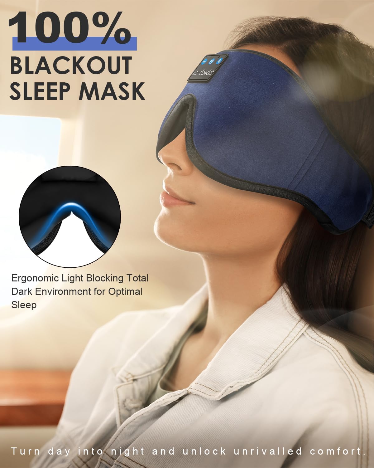 Sleep Mask with Bluetooth Headphones S6260