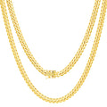 10k Yellow Gold Cuban Link Chain Necklace T2745