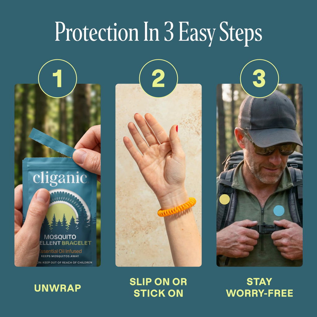 Mosquito Repellent Bracelets & Stickers, 40 Bands & 60 Patches N712