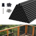 Black Aluminum Deck Balusters 32in x 3/4in 100 Pack I44307