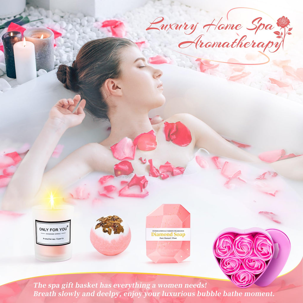Pink 15 Pc Self Care Spa Gift Set D210