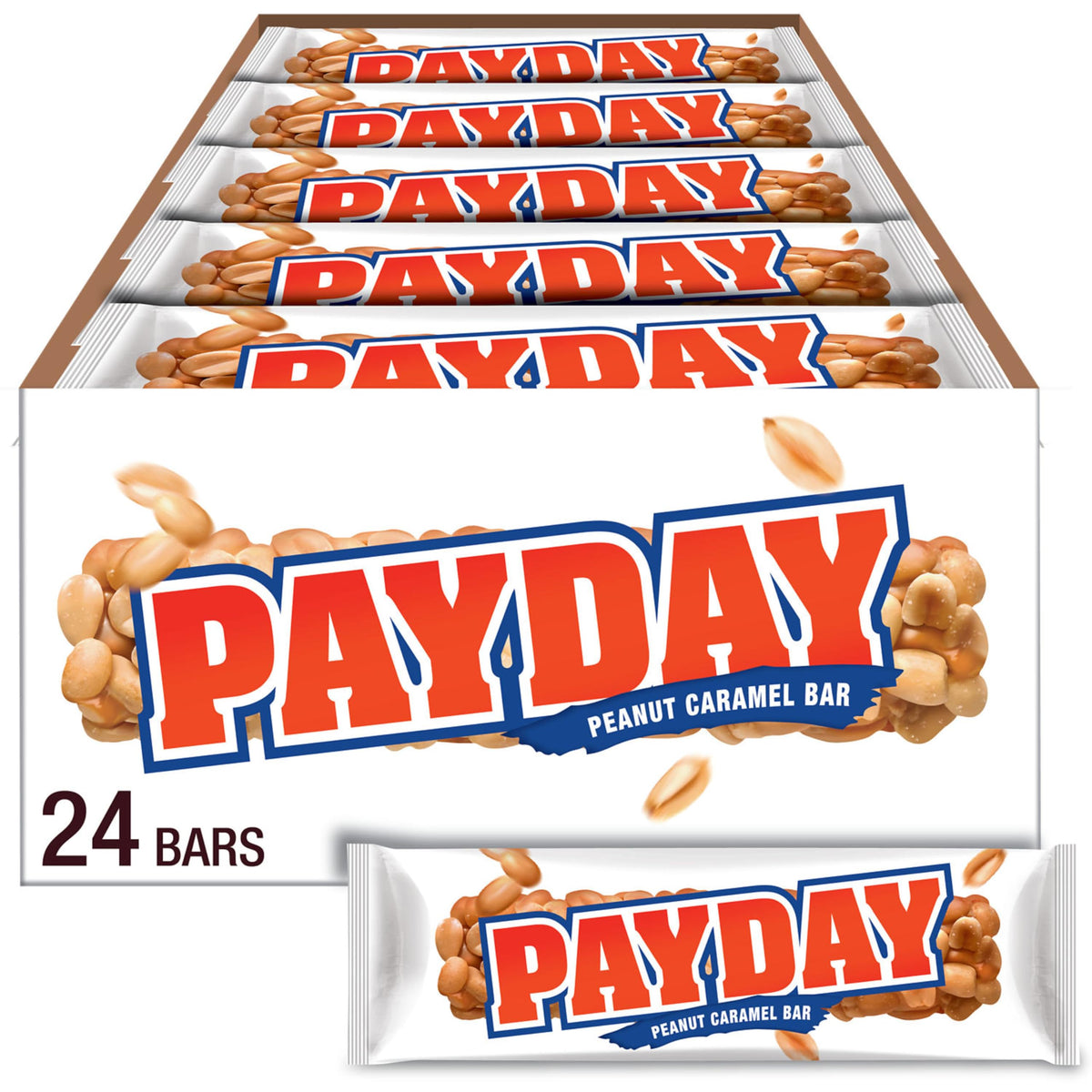 Peanut Caramel Candy Bars 1.85 oz 24 ct S6232