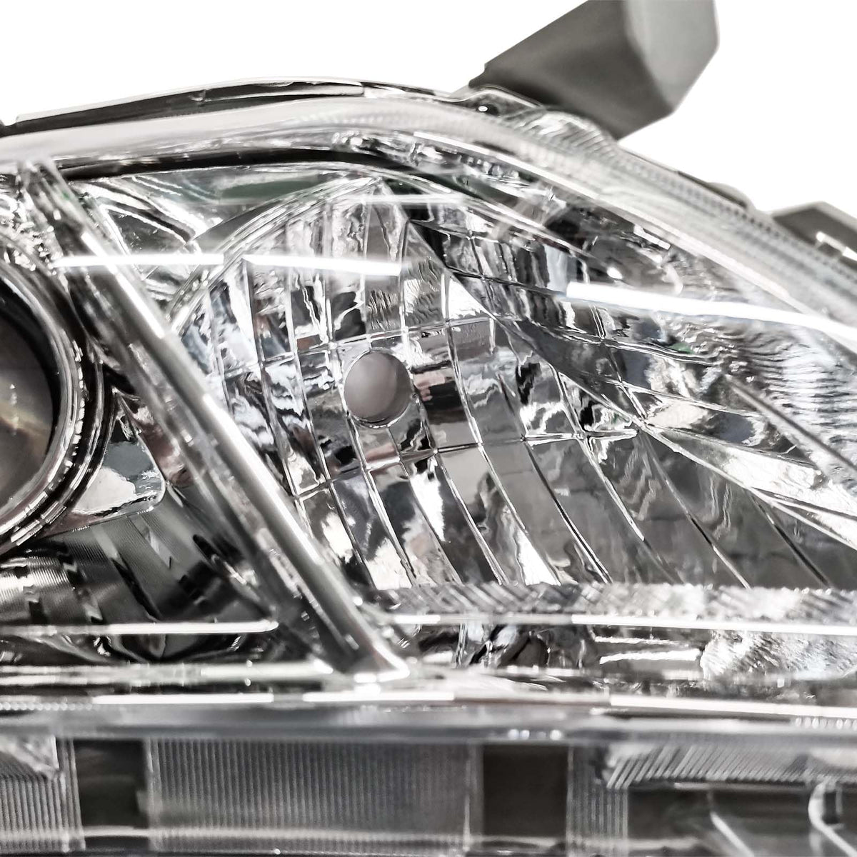 Chrome Clear Lens Projector Headlight Replacement Kit Pair of LH+RH J966