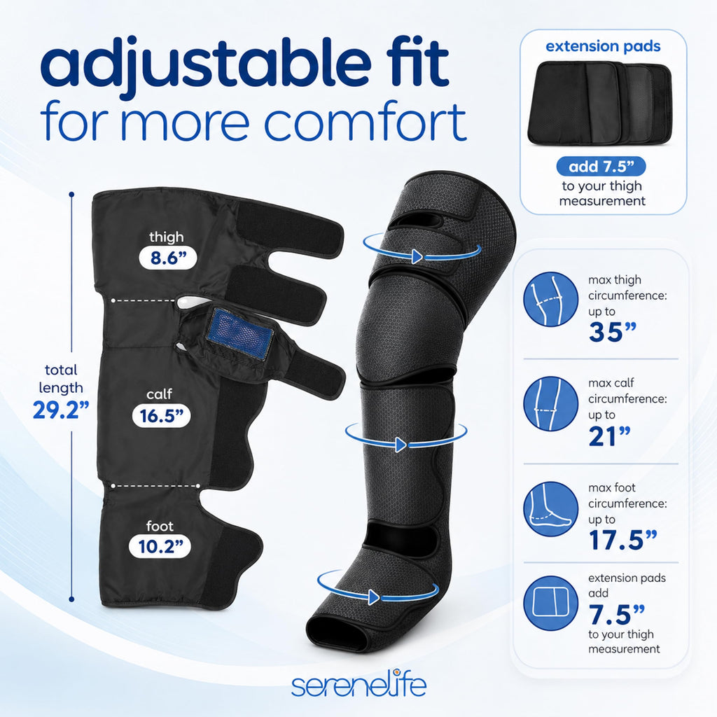 Air Compression Leg Massager with Heat and Ice Pack A1095