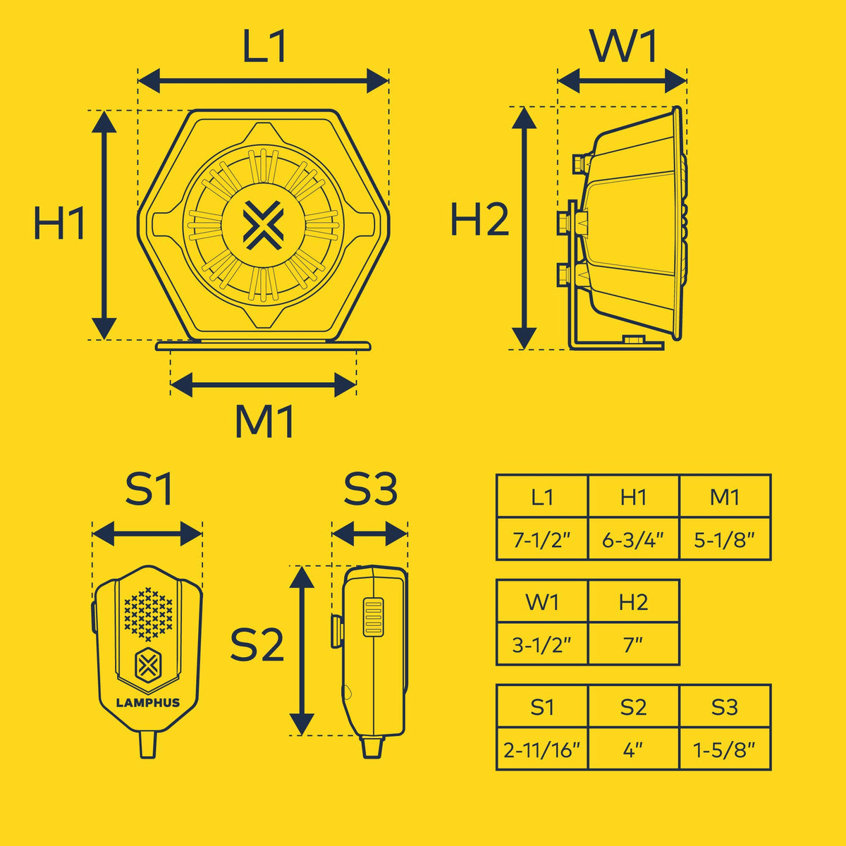 100W Police Siren Speaker PA System Kit W775