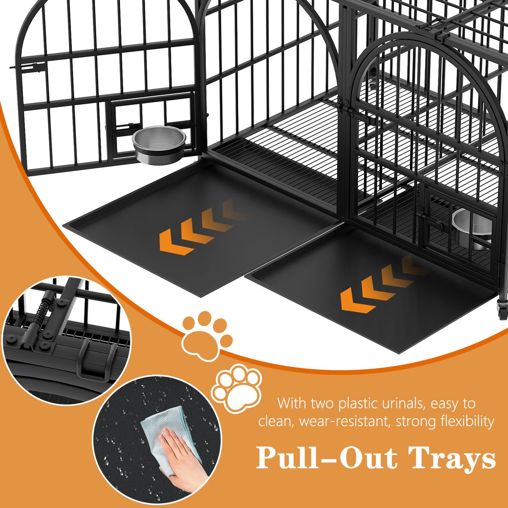 42" Heavy Duty Metal Dog Crate with Divider K561