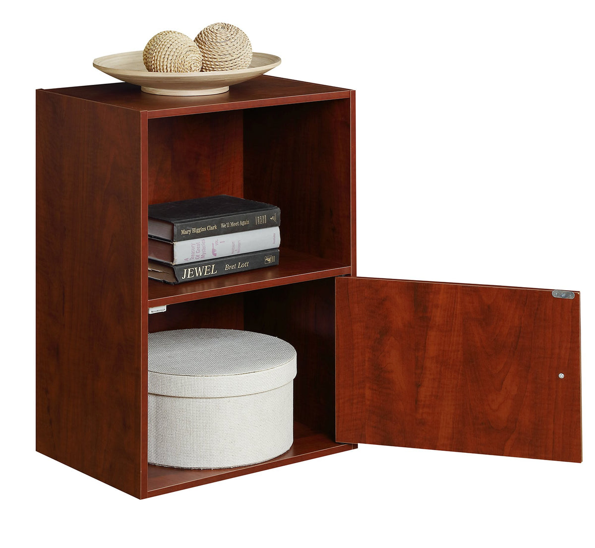 Cherry 1-Door Storage Cabinet C697