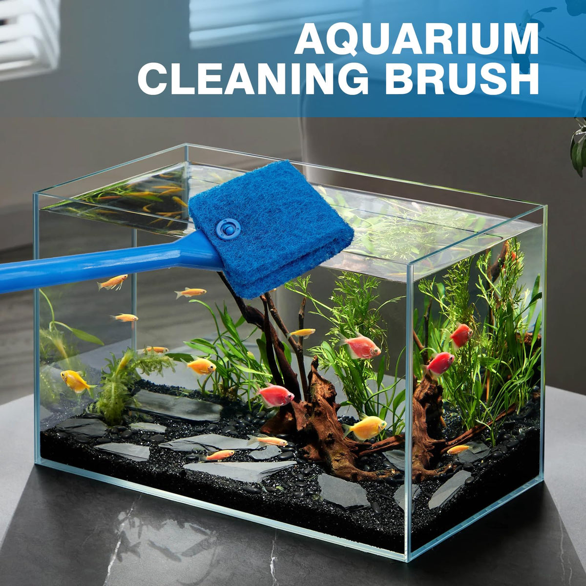 Double Sided Aquarium Cleaning Brush O6779