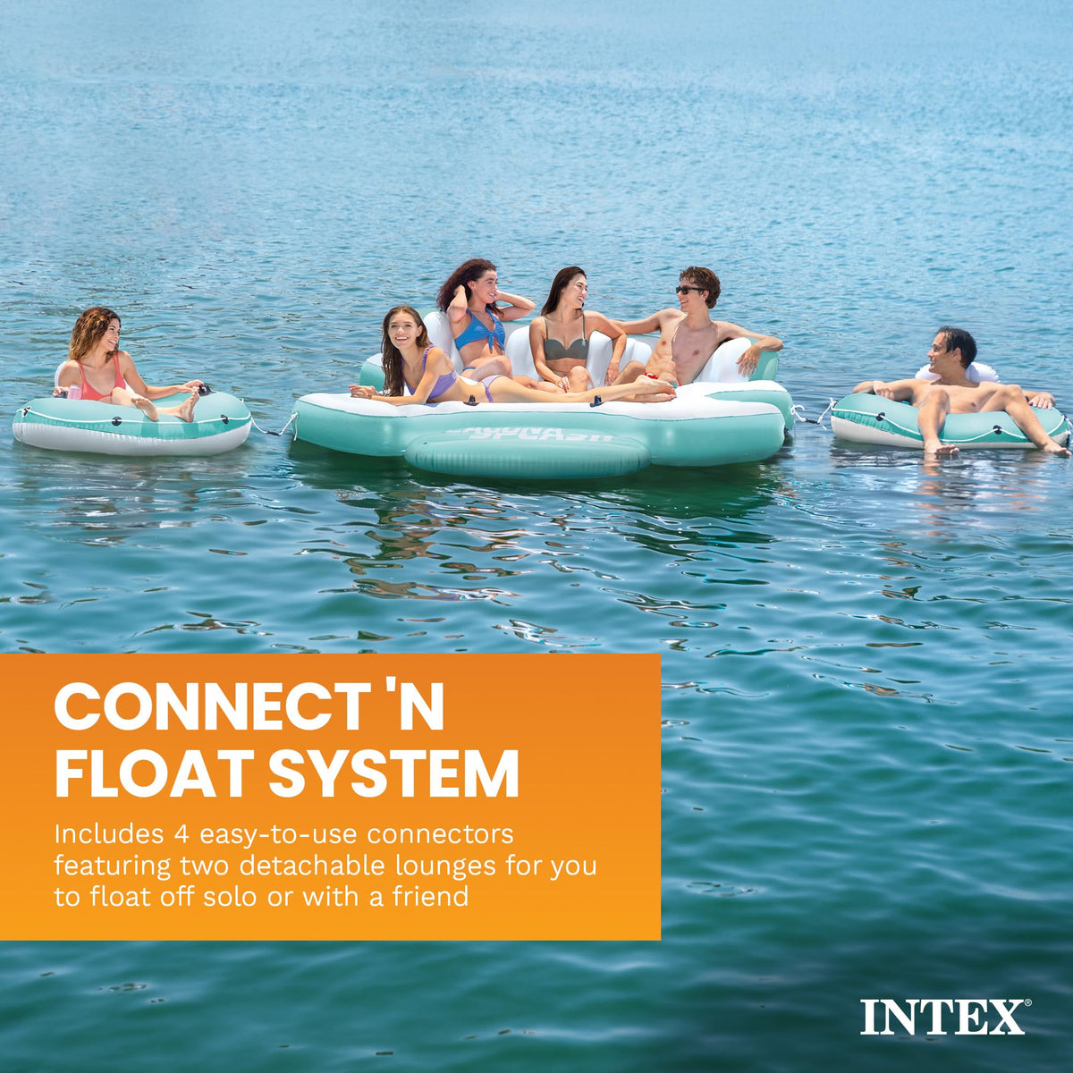Inflatable Pool Island Raft V61058