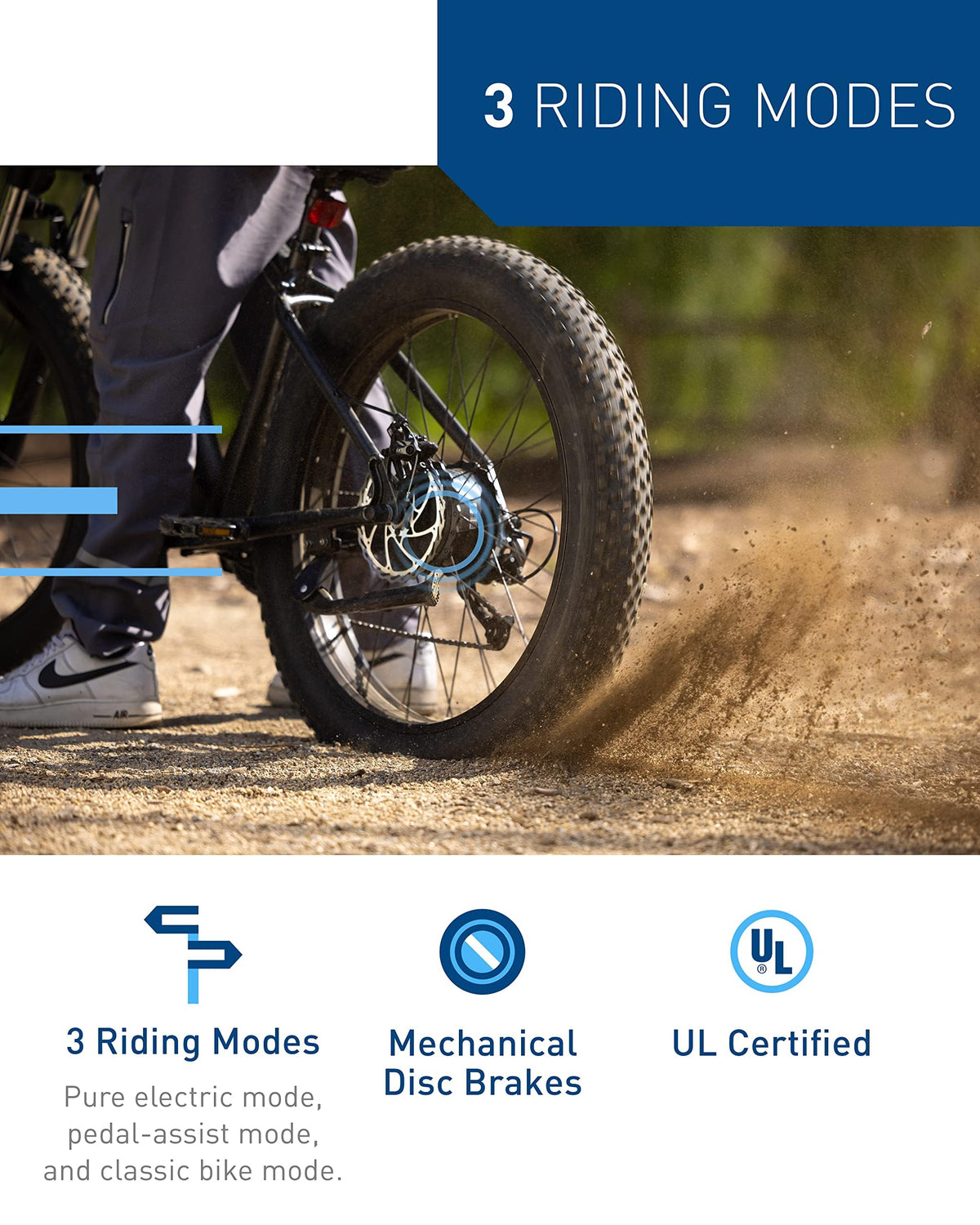 1000W 28MPH 62.1Miles 48V 13Ah Fat Tire Electric Bike O610130